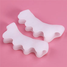ETEREAUTY Pair of Five-Ring Gel Toe Separators & Pair of Dual-Ring Toe Spacers Toe Stretchers for Bunions Pain Relief Sore Toe Stretcher Gel Toe Protector Spacers Pads